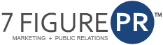 7 Figure PR, Public Relations, Marketing Logo
